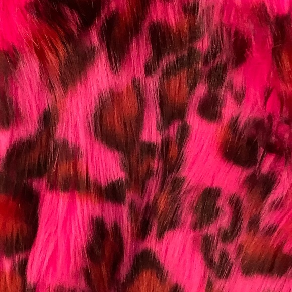 Dolls Kill Insane hot pink cheetah faux fur coat. No one will have this! - Picture 2 of 3